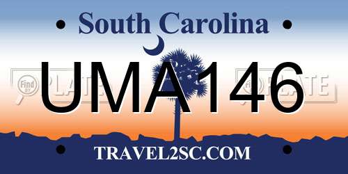 UMA146 South Carolina License Plate