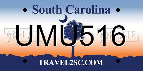 UMU516 South Carolina License Plate