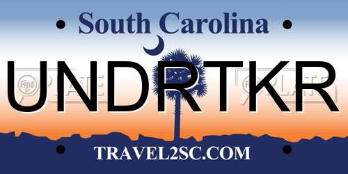 UNDRTKR South Carolina License Plate