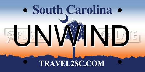 UNWIND South Carolina License Plate