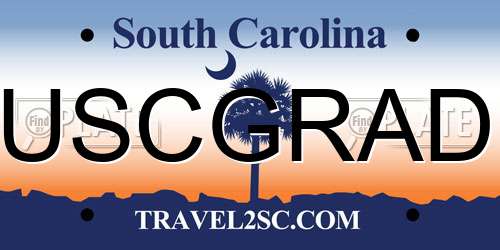 USCGRAD South Carolina License Plate