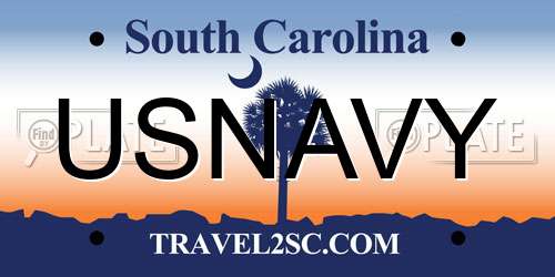 USNAVY South Carolina License Plate