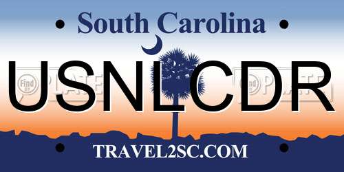 USNLCDR South Carolina License Plate