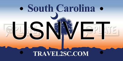 USNVET South Carolina License Plate