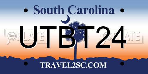 UTBT24 South Carolina License Plate