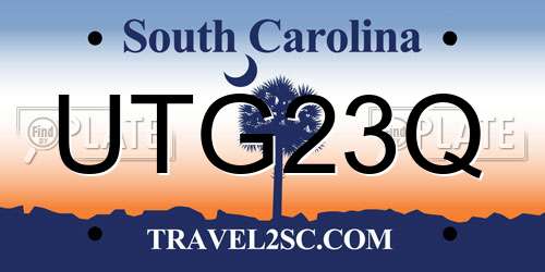 UTG23Q South Carolina License Plate
