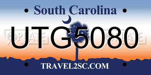UTG5080 South Carolina License Plate