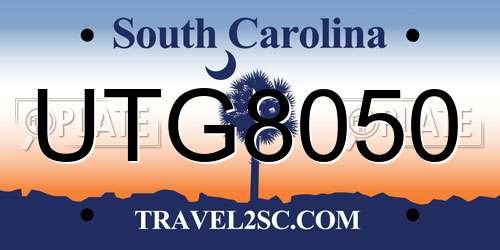 UTG8050 South Carolina License Plate