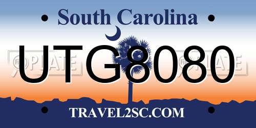 UTG8080 South Carolina License Plate