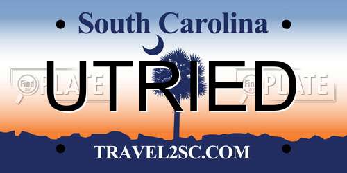 UTRIED South Carolina License Plate
