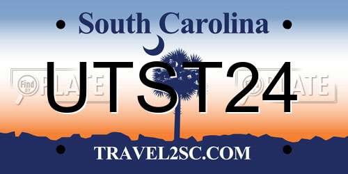 UTST24 South Carolina License Plate