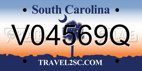 V04569Q South Carolina License Plate