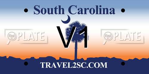 V1 South Carolina License Plate