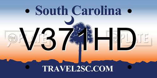 V371HD South Carolina License Plate