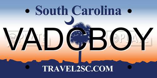 VADCBOY South Carolina License Plate