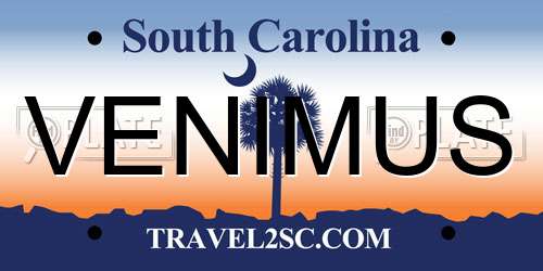 VENIMUS South Carolina License Plate