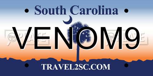 VENOM9 South Carolina License Plate