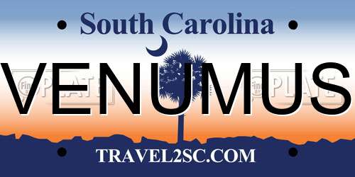 VENUMUS South Carolina License Plate