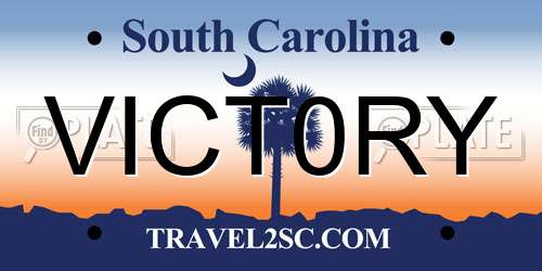 VICT0RY South Carolina License Plate