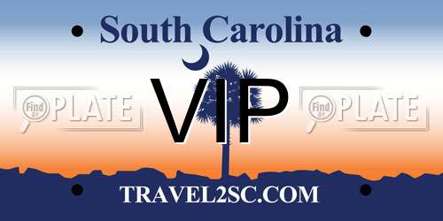 VIP South Carolina License Plate