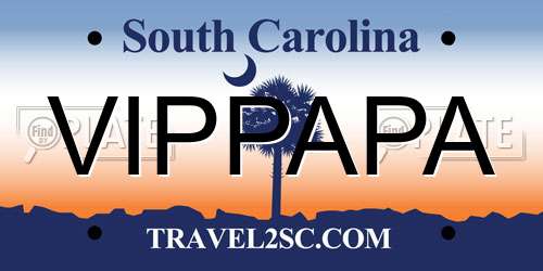 VIPPAPA South Carolina License Plate