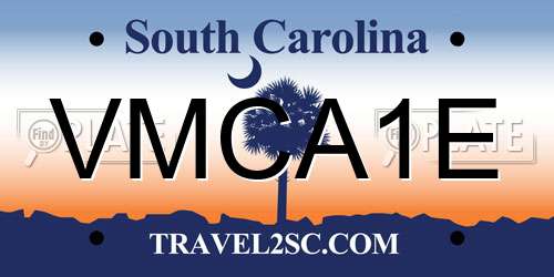 VMCA1E South Carolina License Plate