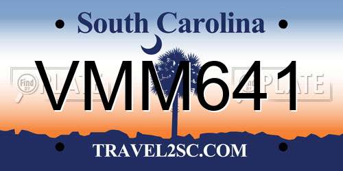 VMM641 South Carolina License Plate
