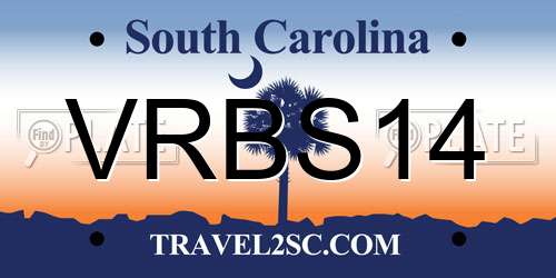 VRBS14 South Carolina License Plate