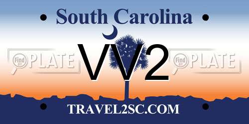 VV2 South Carolina License Plate