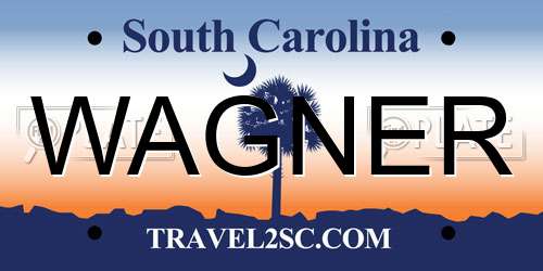 WAGNER South Carolina License Plate