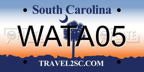 WATA05 South Carolina License Plate