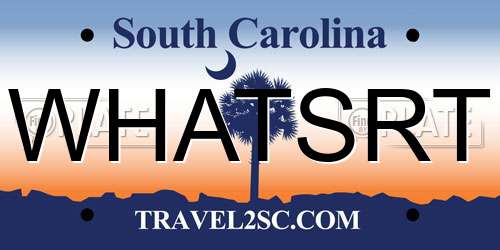 WHATSRT South Carolina License Plate