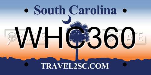 WHC360 South Carolina License Plate