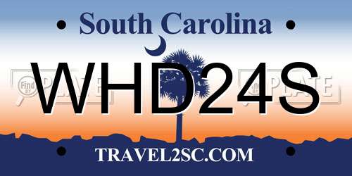 WHD24S South Carolina License Plate