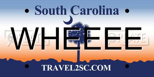 WHEEEE South Carolina License Plate