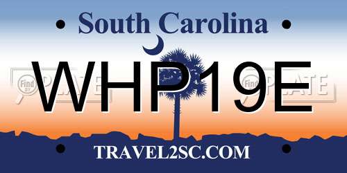 WHP19E South Carolina License Plate