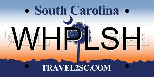 WHPLSH South Carolina License Plate