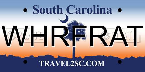 WHRFRAT South Carolina License Plate