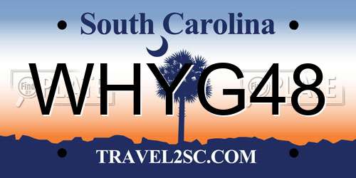 WHYG48 South Carolina License Plate