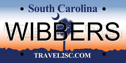 WIBBERS South Carolina License Plate