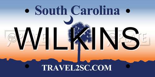 WILKINS South Carolina License Plate