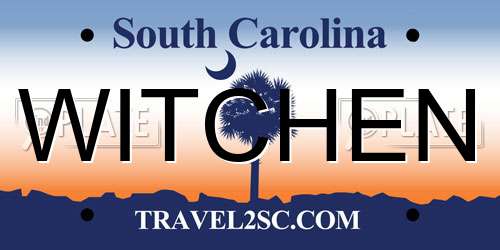 WITCHEN South Carolina License Plate