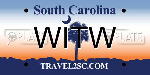 WITW South Carolina License Plate