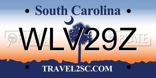 WLV29Z South Carolina License Plate