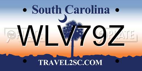 WLV79Z South Carolina License Plate