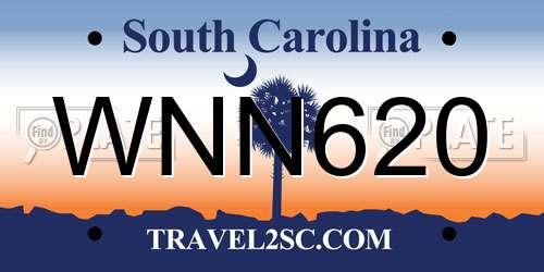 WNN620 South Carolina License Plate