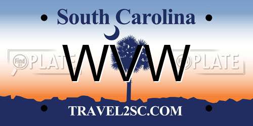 WVW South Carolina License Plate