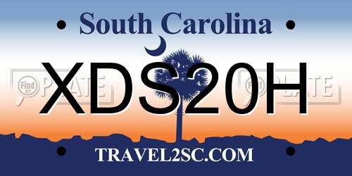 XDS20H South Carolina License Plate