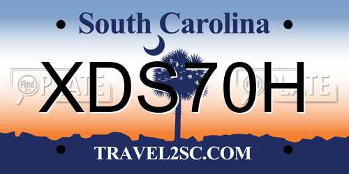 XDS70H South Carolina License Plate