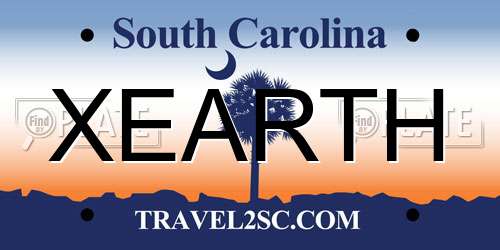 XEARTH South Carolina License Plate